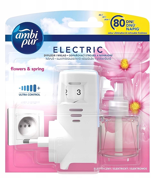 Odświeżacz powietrza Flowers&spring - Ambi Pur Spring Flowers & Purifiers Electric Starter Kit — Zdjęcie N1