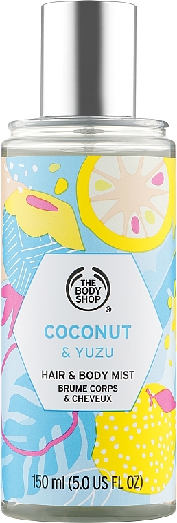 Mgiełka do włosów i ciała Kokos i yuzu - The Body Shop Coconut & Yuzu Hair & Body Mist  — Zdjęcie N1