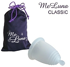 Kubeczek menstruacyjny, rozmiar M, przezroczysty - MeLuna Classic Menstrual Cup Ball — Zdjęcie N1