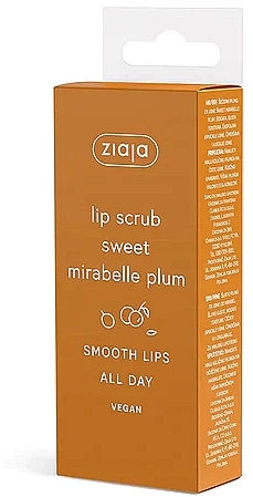 Peeling do ust Sweet Mirabelle, tubka - Ziaja Lip Scrub Mirabelle Plum  — Zdjęcie N2