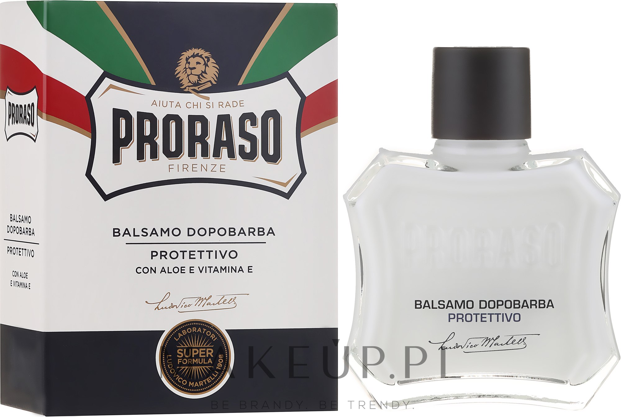 Balsam po goleniu z aloesem i witaminą E - Proraso Blue Line After Shave Balm Super Formula — Zdjęcie 100 ml