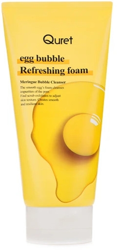 Oczyszczająca pianka do mycia twarzy - Quret Egg Bubble Refreshing Foam — Zdjęcie N1