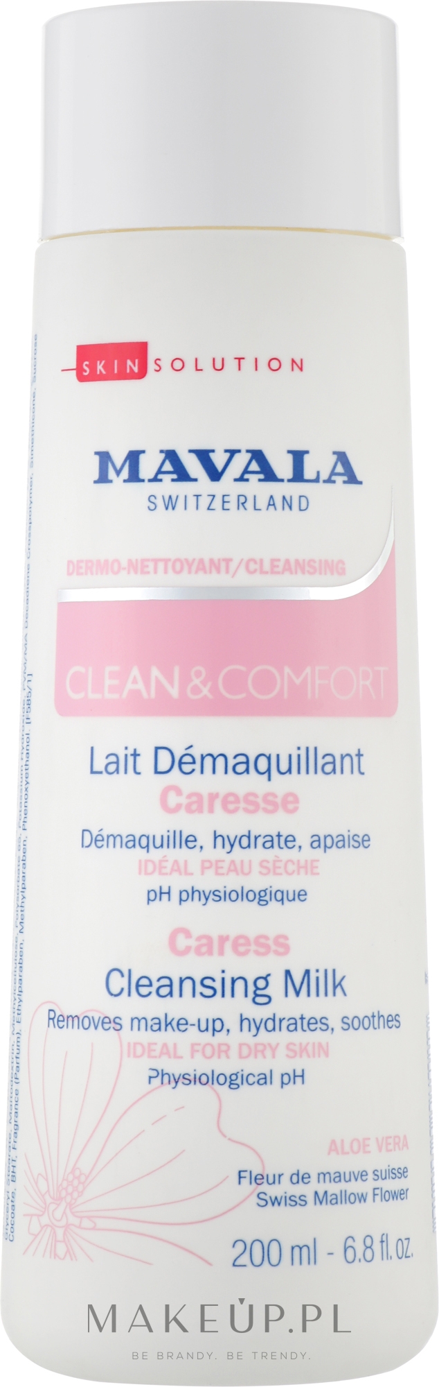 Delikatne mleczko do demakijażu - Mavala Clean & Comfort Caress Cleansing Milk — Zdjęcie 200 ml