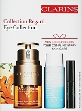Zestaw - Clarins Eye Collection Kit (serum/20ml + mascara/3ml + remover/30ml) — Zdjęcie N1
