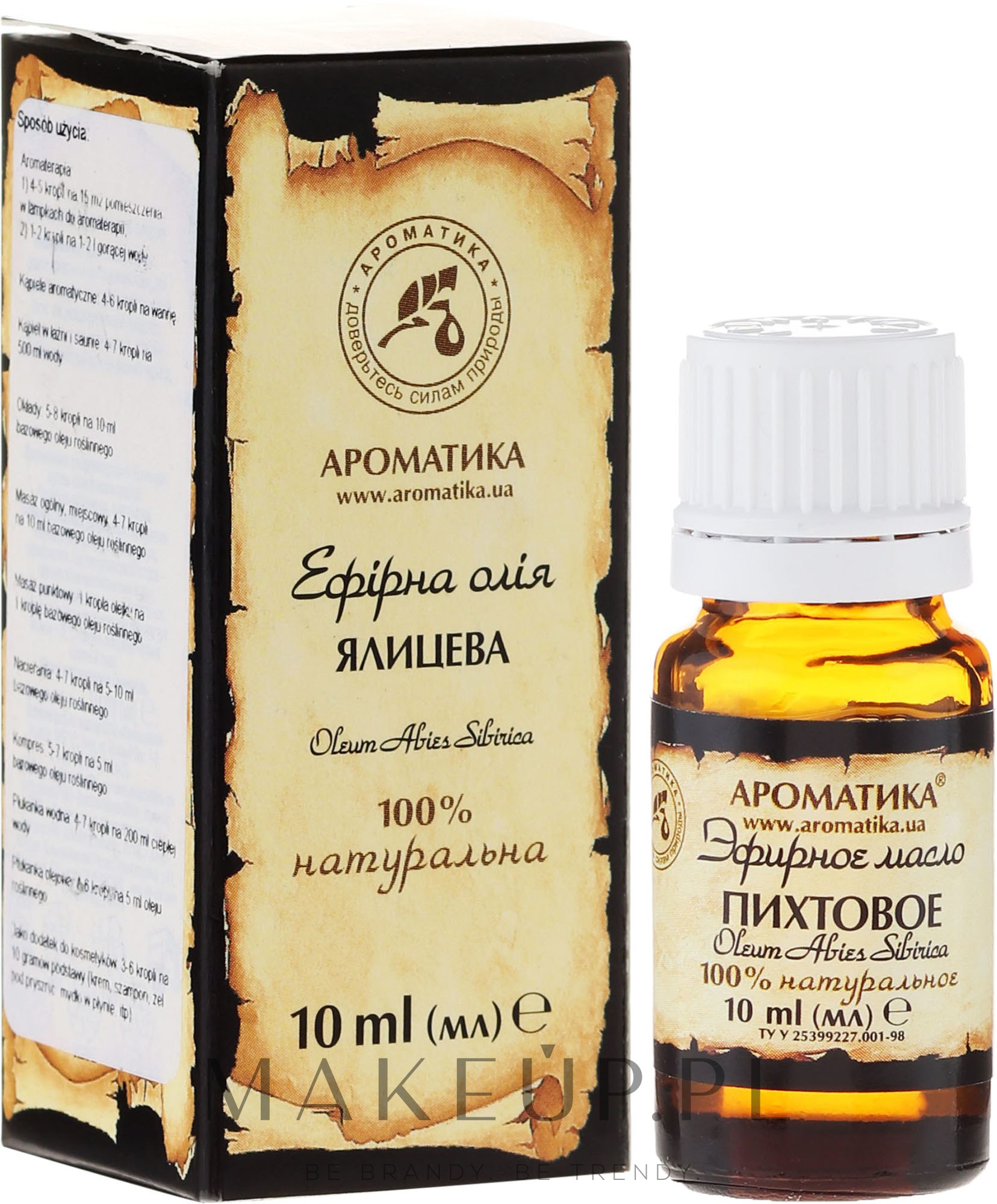 100% naturalny olejek jodłowy - Aromatika — Zdjęcie 10 ml