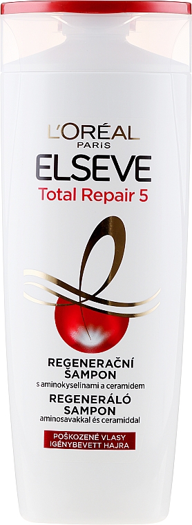 Regenerujący szampon do włosów zniszczonych - L'Oreal Paris Elseve Full Repair 5 Shampoo — Zdjęcie N1