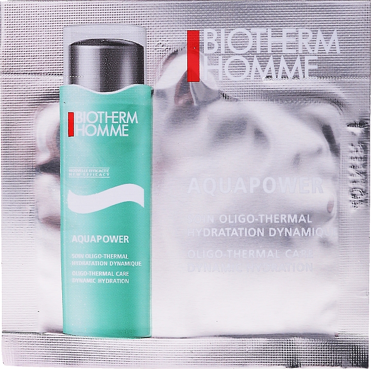 Nawilżający żel odświeżający do twarzy - Biotherm Homme Aquapower Dynamic Hydration (próbka) — Zdjęcie N1