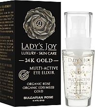 Przeciwstarzeniowy eliksir pod oczy - Bulgarian Rose Lady’s Joy Luxury 24K Gold Multi-Active Eye Elixir — Zdjęcie N2