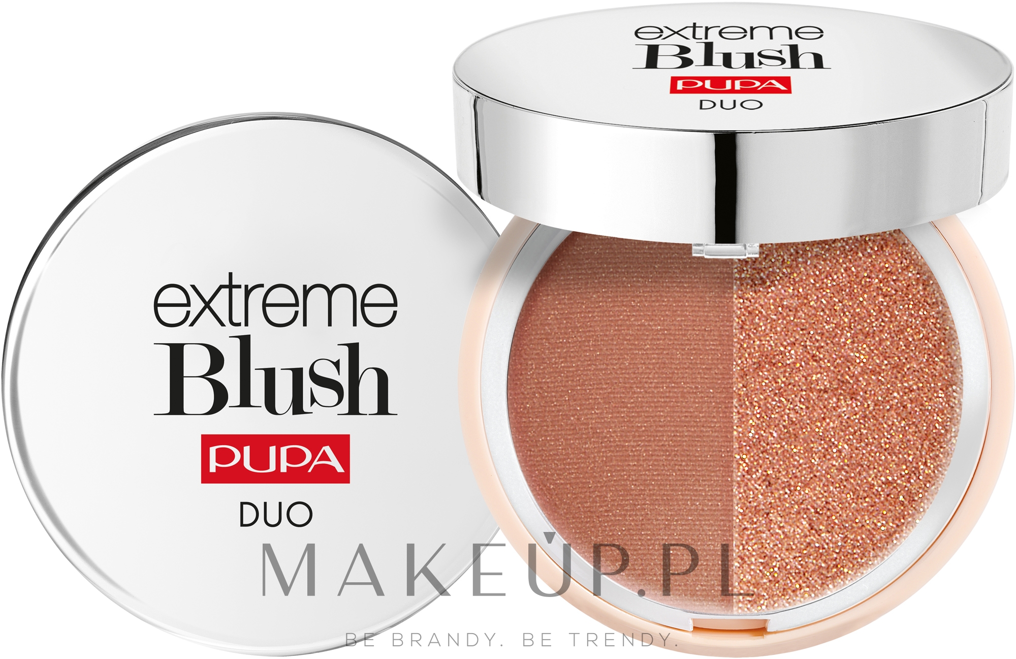 Podwójny róż do policzków - Pupa Extreme Blush Duo — Zdjęcie 120 - Radiant Caramel Glow Spice