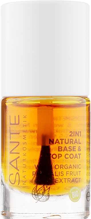 Naturalna baza i top w jednym - Sante 2-in-1 Natural Base & Top Coat — Zdjęcie N1