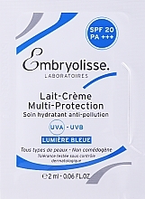 Multiochronny krem do twarzy - Embryolisse Laboratories Multi-Protection Anti-Pollution Moisturizer SPF20 (próbka) — Zdjęcie N1