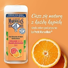 Żel pod prysznic Pomarańcza i Grejpfrut - Le Petit Marseillais Orange Bio & Pamplemousse — Zdjęcie N3