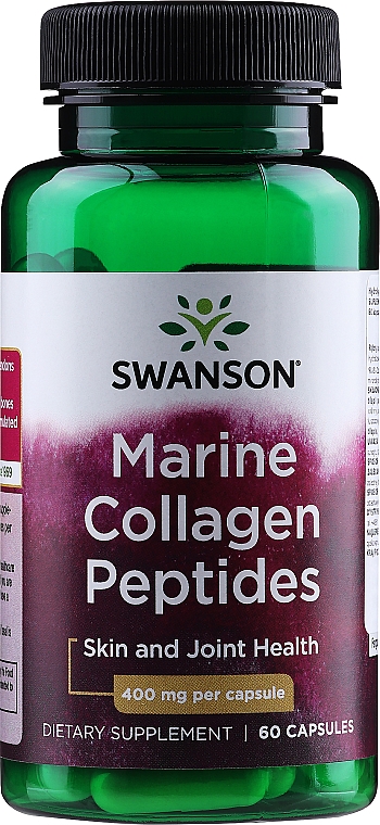 Suplement diety Hydrolizowany kolagen rybi typu I, 400 mg - Swanson Hydrolyzed Fish Collagen Type I 400 mg — Zdjęcie N1