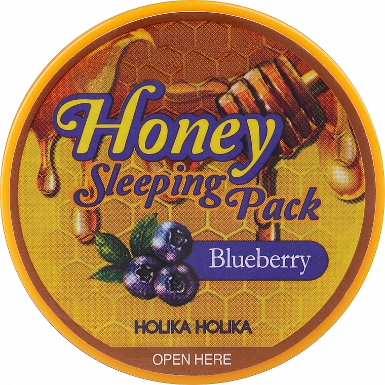 Maseczka do twarzy na noc Borówka - Holika Holika Honey Sleeping Pack — Zdjęcie N2