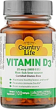 Kup Suplement diety Witamina D3 1000 IU - Country Life Vitamin D3 1000 IU