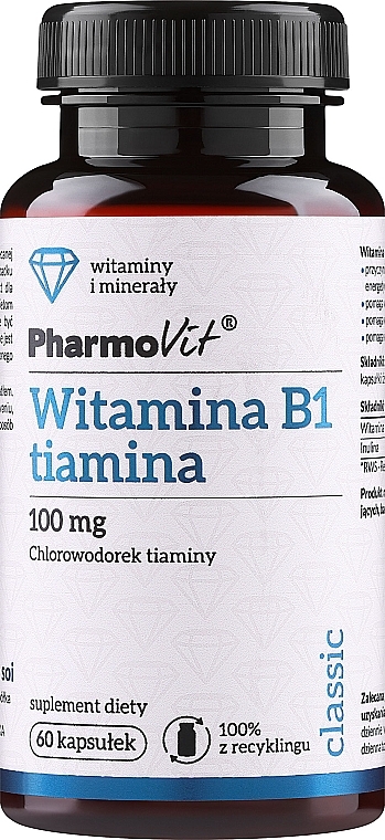 Suplement diety Witamina B1 - PharmoVit  — Zdjęcie N1