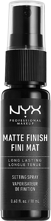 Utrwalacz makijażu z matowym wykończeniem - NYX Professional Makeup Matte Finish Long Lasting Setting Spray (miniprodukt) — Zdjęcie N3