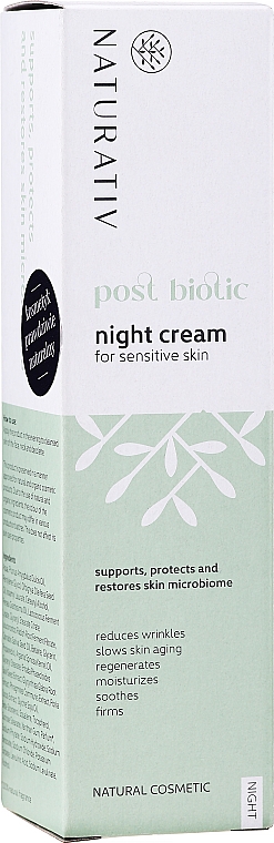 Postbiotyczny krem do twarzy na noc - Naturativ Post Biotic Night Cream — Zdjęcie N2