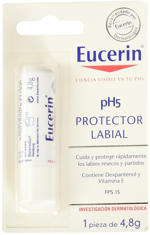 Pomadka do suchej skóry ust - Eucerin pH5 Lip Activ SPF15 — Zdjęcie N2