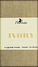 Naturalne mydło Włoskie tkaniny, kość słoniowa - Florinda Fabric Ivory Natural Soap — Zdjęcie N1