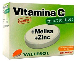 Kup Suplement diety Witamina C + Melisa + Cynk - Vallesol Vitamin C + Lemon Balm + Zinc