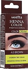 Kremowa henna do brwi - Venita Professional Henna Color Cream Eyebrow Tint Cream — Zdjęcie N3