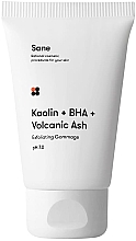 Kup Peeling gommage twarzy z kwasem salicylowym - Sane Kaolin + BHA + Volcanic Ash Exfoliating Gommage PH 7.0