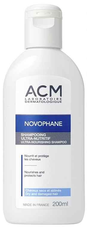 Ultraodżywczy szampon do włosów - ACM Laboratoires Novophane Ultra-Nourishing Shampoo — Zdjęcie N1