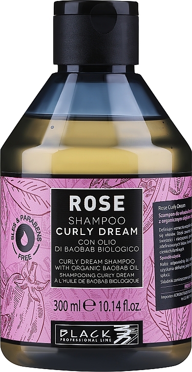 Szampon do włosów kręconych - Black Professional Line Rose Shampoo Curly Dream  — Zdjęcie N1