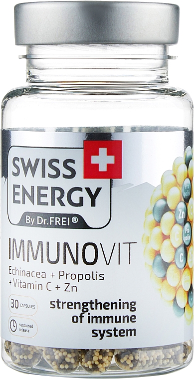 Witaminy w kapsułkach "Echinacea + Propolis + Witamina C + Cynk"" - Swiss Energy Immunovit