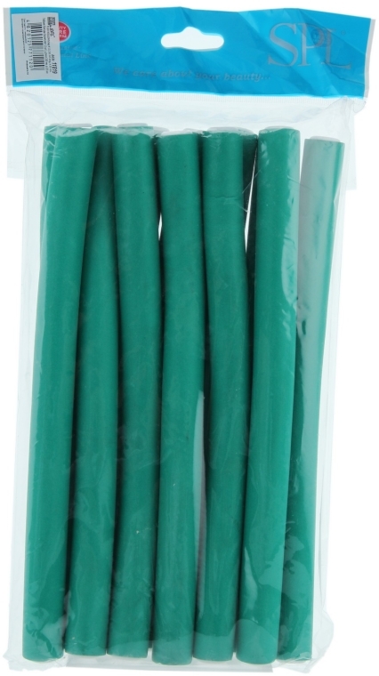 Elastyczne wałki-bumerangi, papiloty, zielone - Zinger — Zdjęcie N1