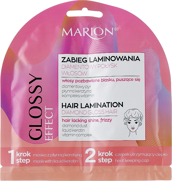 PREZENT! Zabieg laminowania do włosów Diamentowy połysk włosów - Marion Glossy Effect — Zdjęcie N1