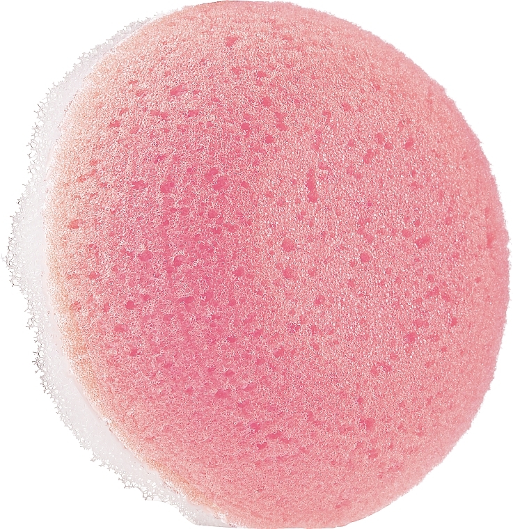 Gąbka pod prysznic okrągła, jasny róż - LULA — Zdjęcie N1