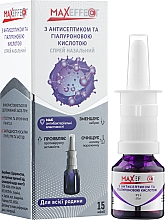 Spray do nosa z kwasem antyseptycznym i hialuronowym Maxeffect - Green Pharm Cosmetic — Zdjęcie N2