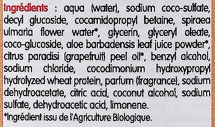 Organiczny szampon do ciała i włosów z grejpfrutem, bez dodatku mydła - Coslys Body And Hair Shampoo Grapefruit — Zdjęcie N5