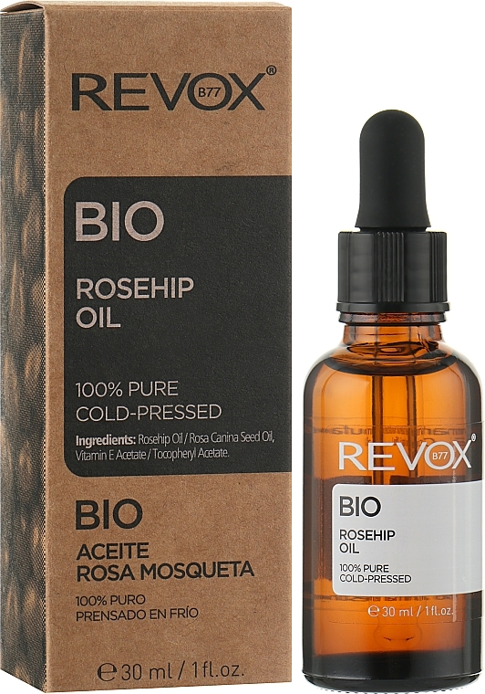 PRZECENA! Olej z dzikiej róży - Revox Bio Rosehip Oil 100% Pure * — Zdjęcie N2