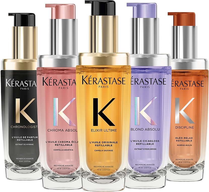 Olejek nabłyszczający do włosów - Kerastase Chroma Absolu Radiance Sublimating Oil Refillable — Zdjęcie N14