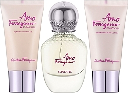 Ferragamo Amo Ferragamo Flowerful - Zestaw (edt 50 ml + sh/gel 50 ml + b/lot 50 ml) — Zdjęcie N2