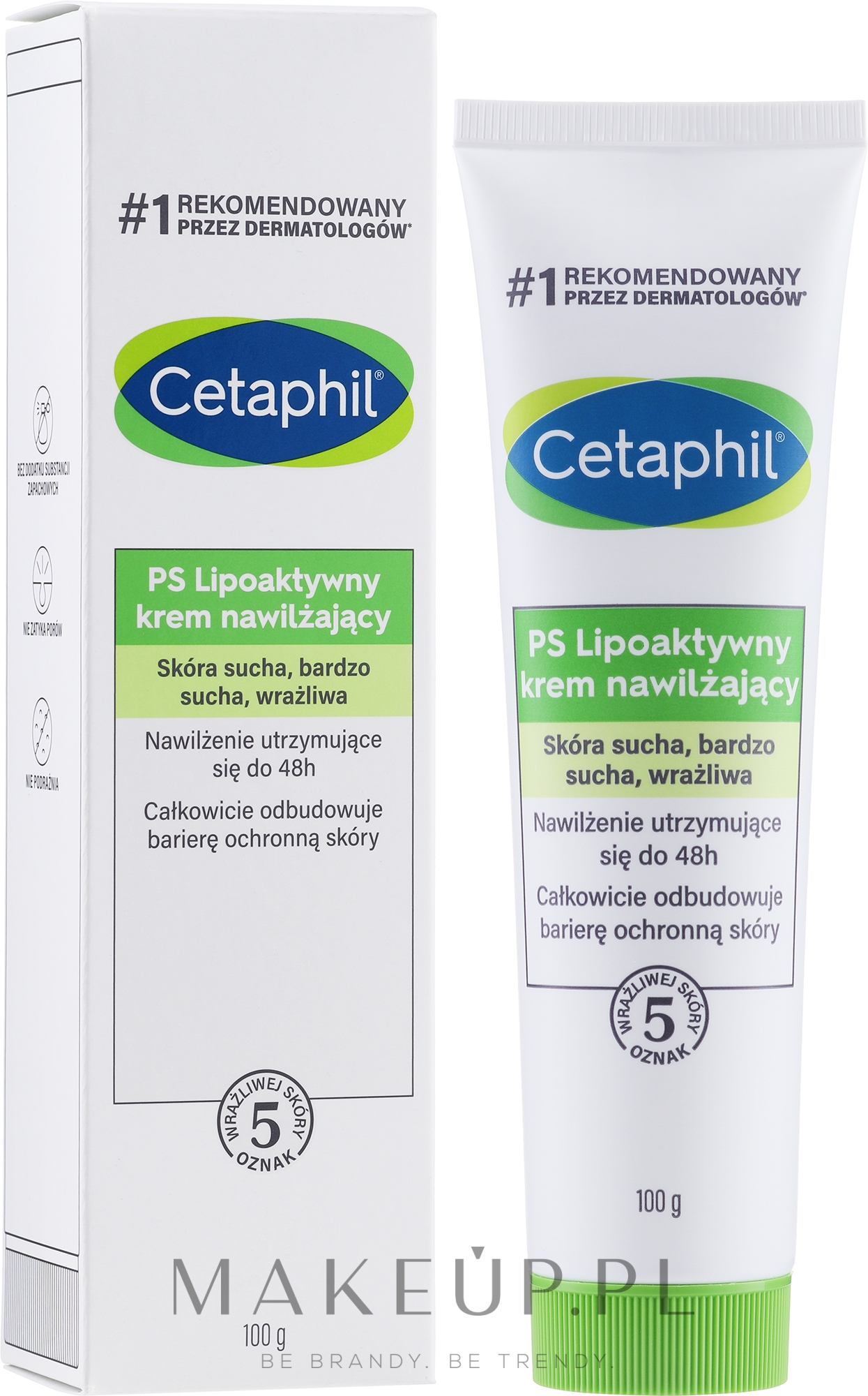 Nawilżający krem do ciała - Cetaphil Moisturising Cream For Sensitive Or Dry Skin — Zdjęcie 100 g