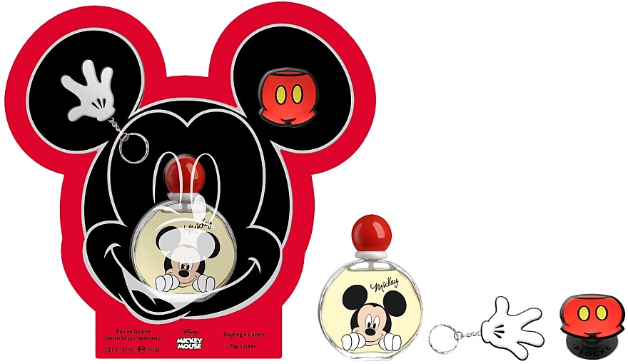 Air-Val International Disney Mickey Mouse - Zestaw (edt 50 ml + brelock 1 pcs + keyring 1 pcs) — Zdjęcie N1