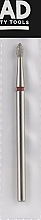 Kup Frez diamentowy 2,1 mm, L-4 mm, czerwony - Head The Beauty Tools