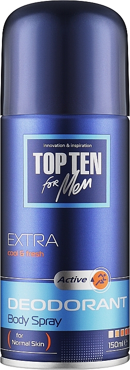 Dezodorant w sprayu dla mężczyzn - Top Ten For Men Active — Zdjęcie N1