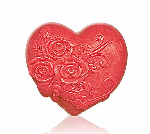 Mydło glicerynowe Serce, czerwone - Bulgarian Rose Soap — Zdjęcie N1