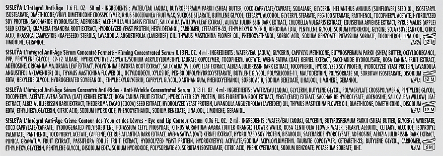 Zestaw - Sisley Sisleya L'Integral Anti-Age Discovery Program Set (f/cr/50ml + f/ser/4ml + f/ser/4ml + eye/cr/2ml) — Zdjęcie N3