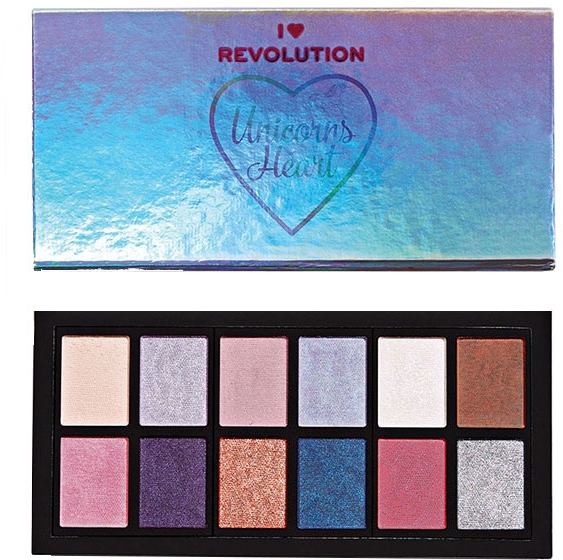 Paleta cieni do powiek - I Heart Revolution Unicorns Heart Eyeshadow Palette 