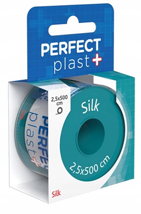Plaster z wiskozy, 2,5 cm x 500 cm - Perfect Plast Silk — Zdjęcie N1
