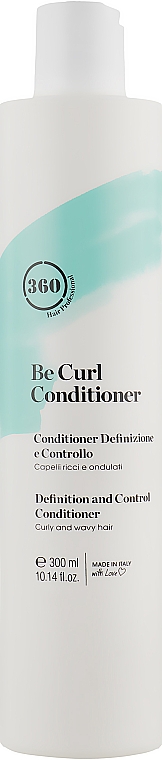 Dyscyplinująca odżywka do włosów kręconych i falowanych - 360 Be Curl Conditioner — Zdjęcie N1