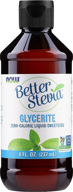 Słodzik glicerynowy w płynie - Now Foods Better Stevia Glycerite Liquid — Zdjęcie N1