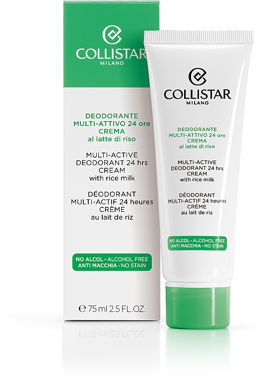 Multiaktywny dezodorant w kremie do wszystkich rodzajów skóry - Collistar Multi-Active Deodorant 24 Hours Cream — Zdjęcie N2