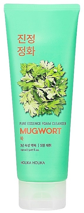 Pianka do mycia twarzy - Holika Holika Pure Essence Mugwort Foam Cleanser — Zdjęcie N1